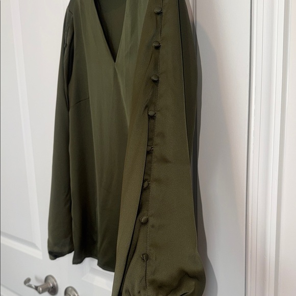 Banana Republic Tops - Banana Republic Khaki Green Blouse